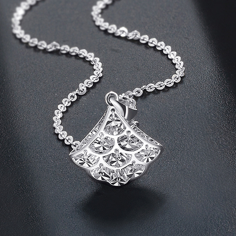 PT950鉑金墜扇型閃亮款