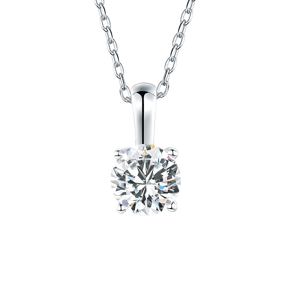 20分18K金典雅四爪鑽墜