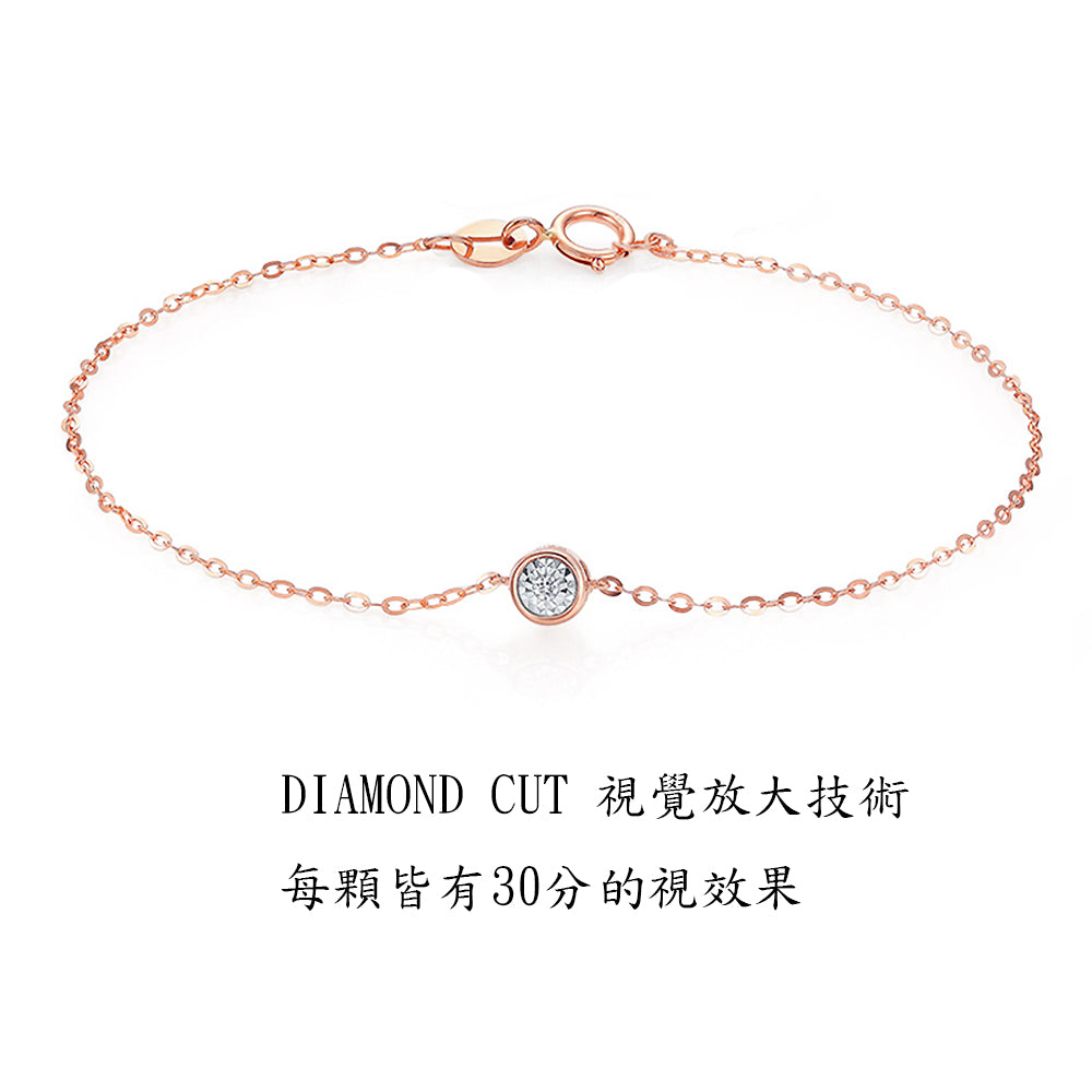3分經典閃耀鑽石手鍊