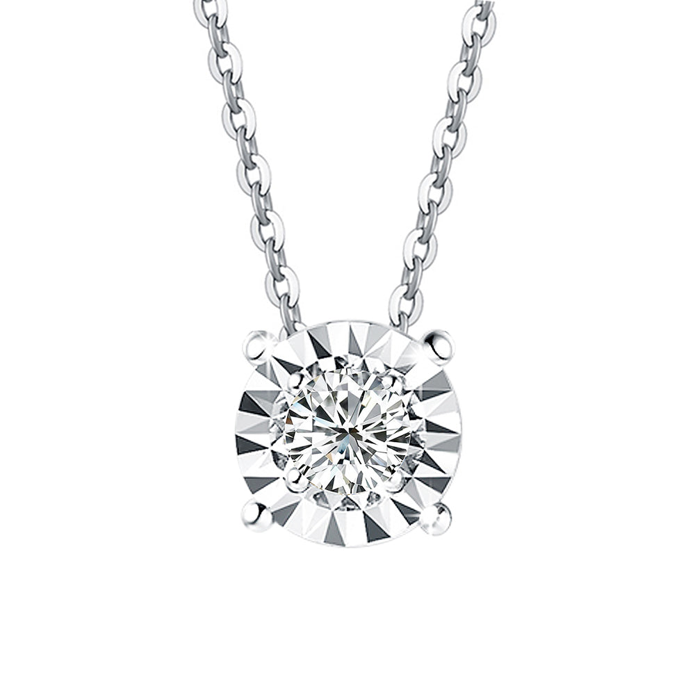 GIA 50分18K金光芒閃耀鑽墜