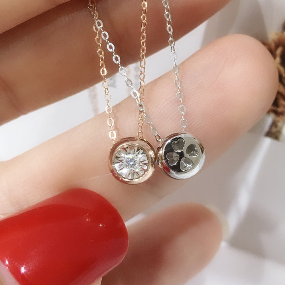 18K金真鑽墜經典閃耀