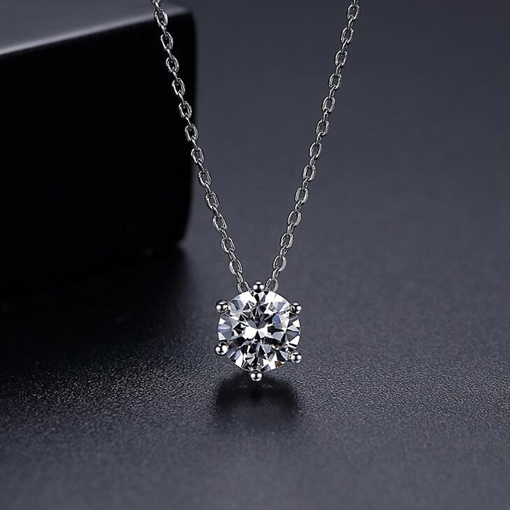 GIA 50分18K金經典六爪鑽墜