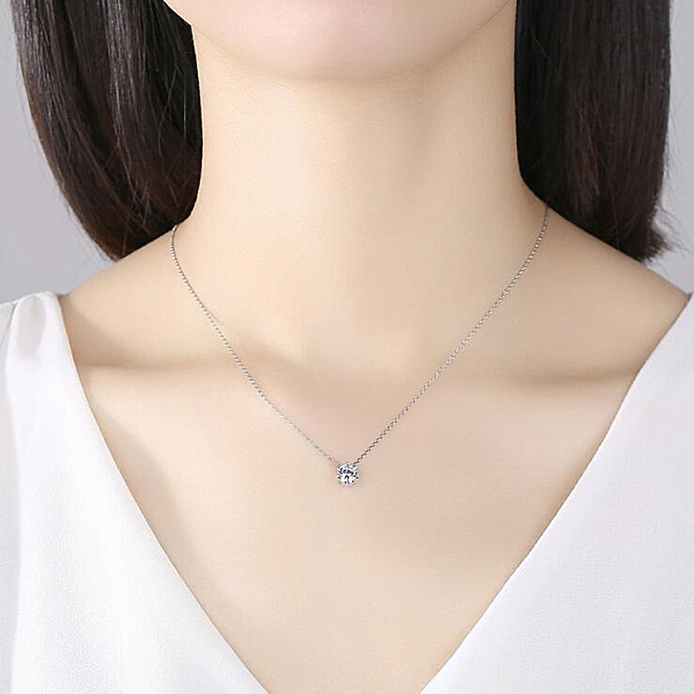 GIA 50分18K金經典六爪鑽墜