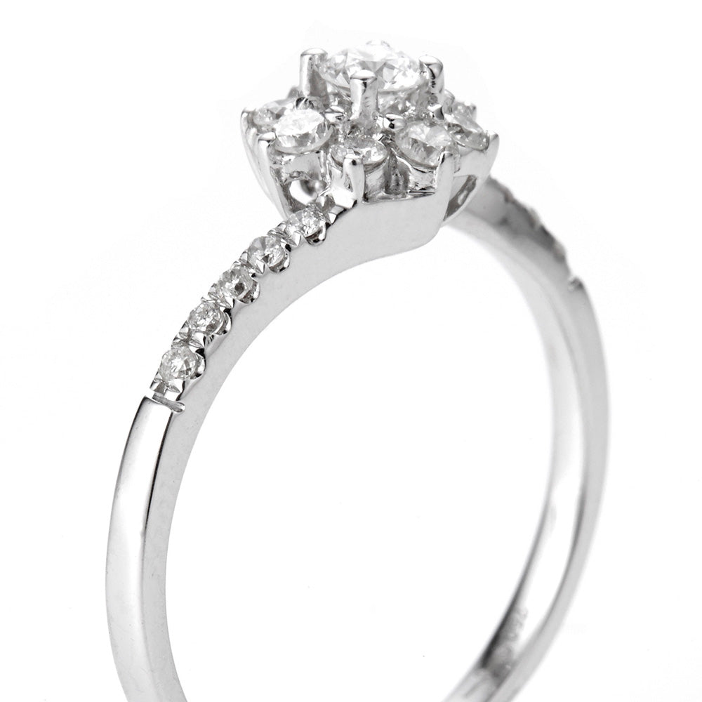 30分18K金花舞臻情真鑽戒