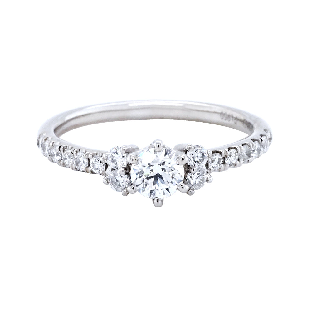 GIA30分D/VVS1鉑金光采鑽戒
