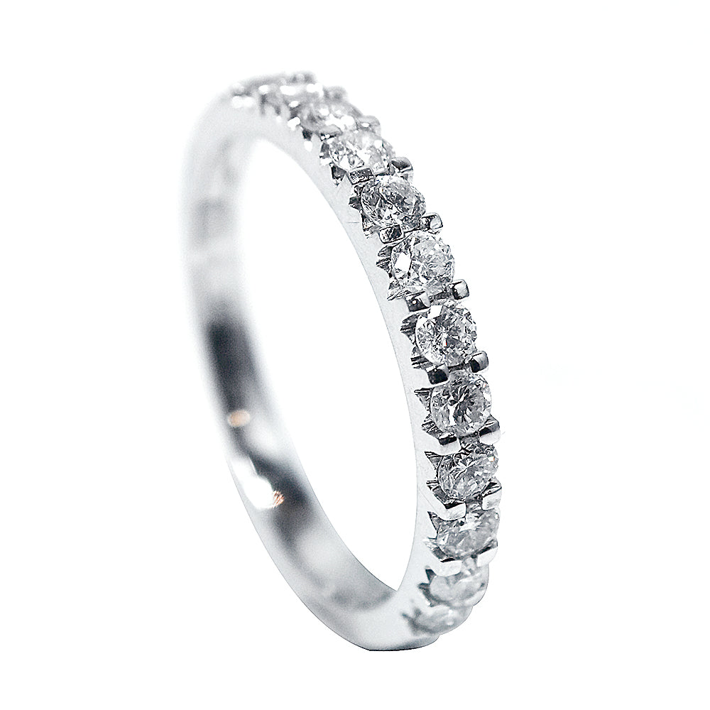 50分18K金天際真鑽線戒