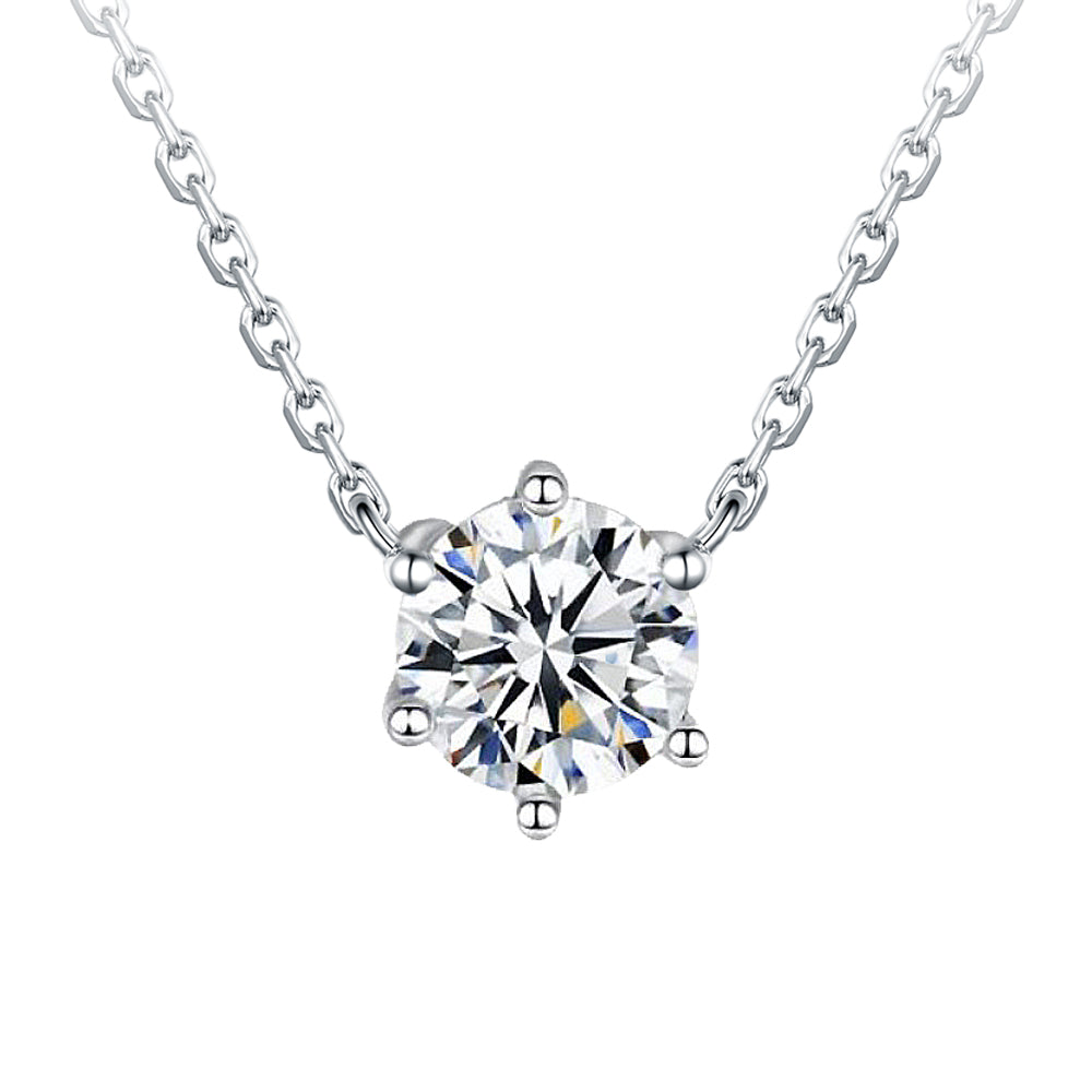 GIA 50分18K金經典六爪鑽墜