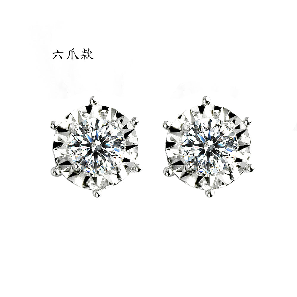 鑽石耳環20分18K金璀璨光芒