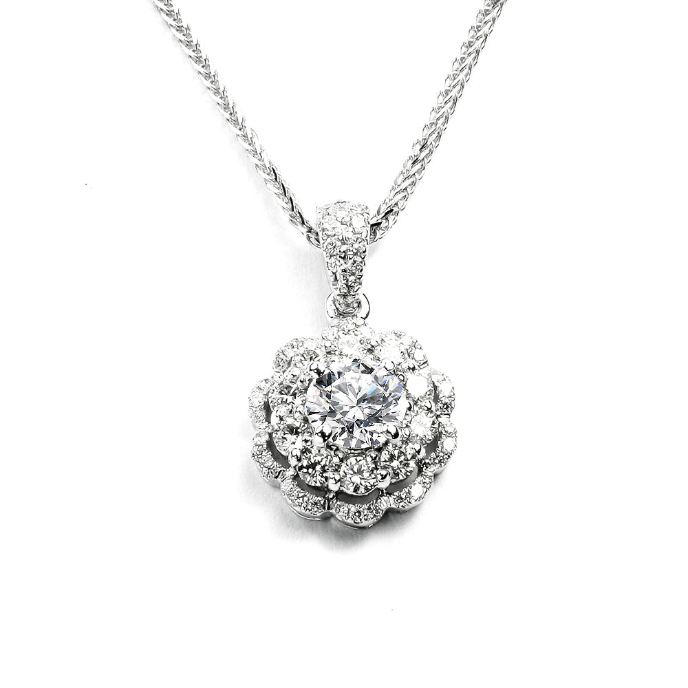 GIA 50分D/SI2 18K金燦爛永恆鑽墜