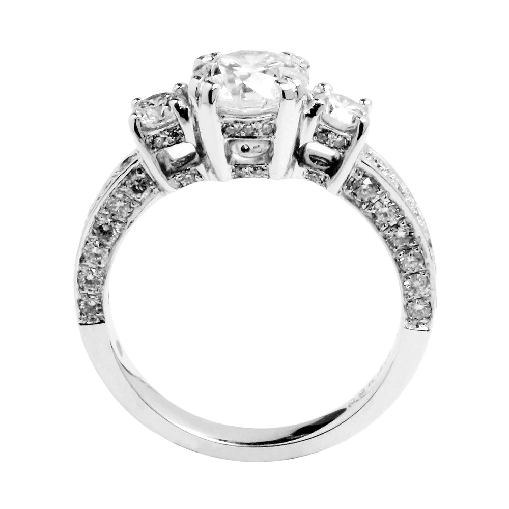 GIA 1克拉鉑金燦爛永恆鑽戒