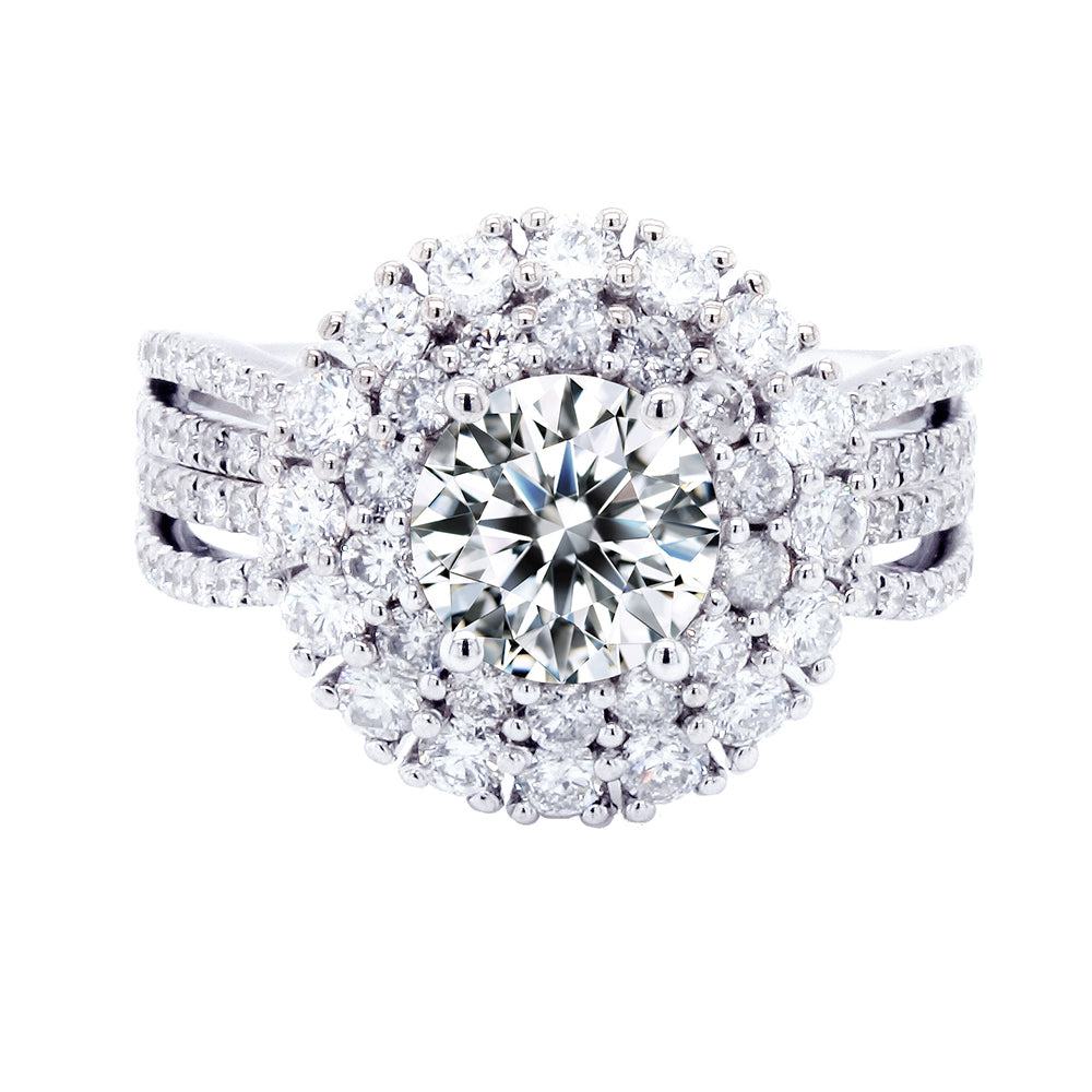 GIA 1克拉華麗綻放鑽戒