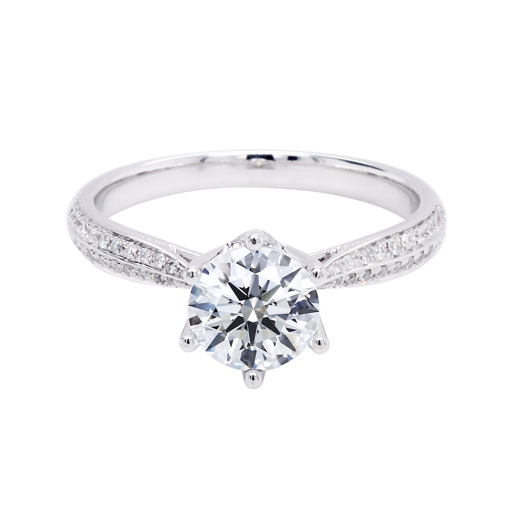 1克拉IGI華麗經典鑽戒