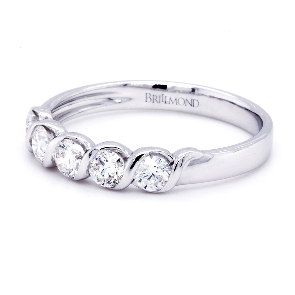 50分典藏舞動鑽石線戒