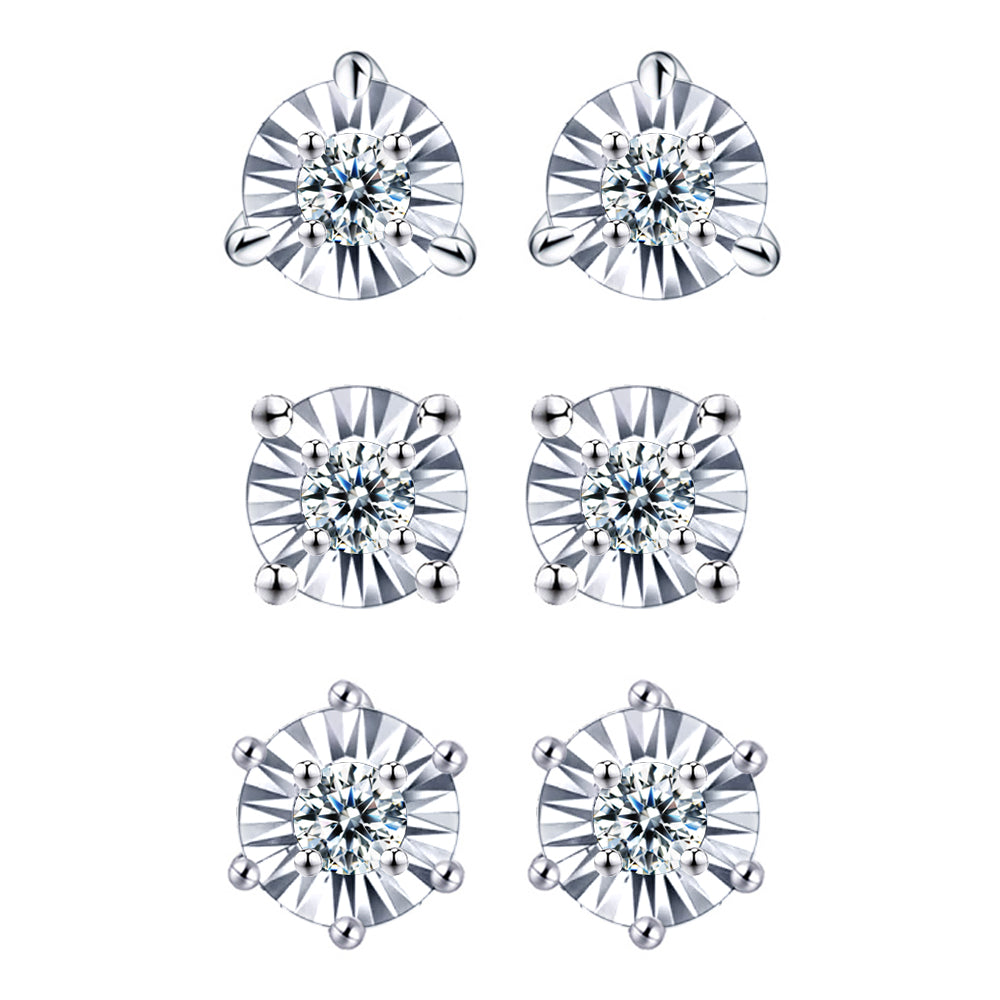 6分璀璨光芒鑽石耳環